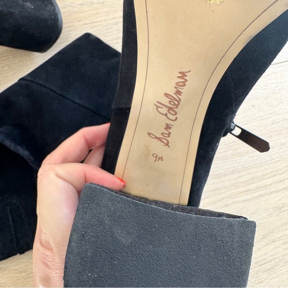 Sam Edelman Thora, Black Suede Boots 9.5 - Picture 9 of 9